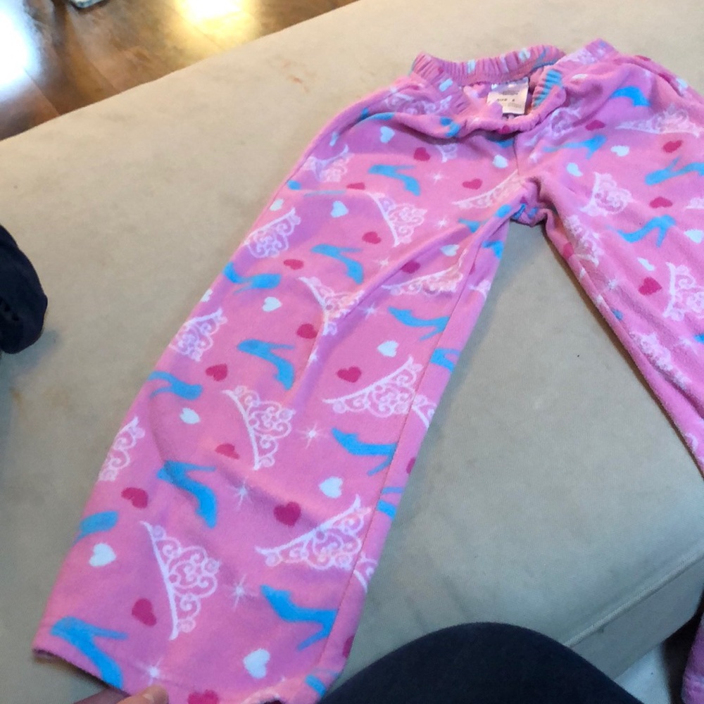 Princess fleece pajama bottoms